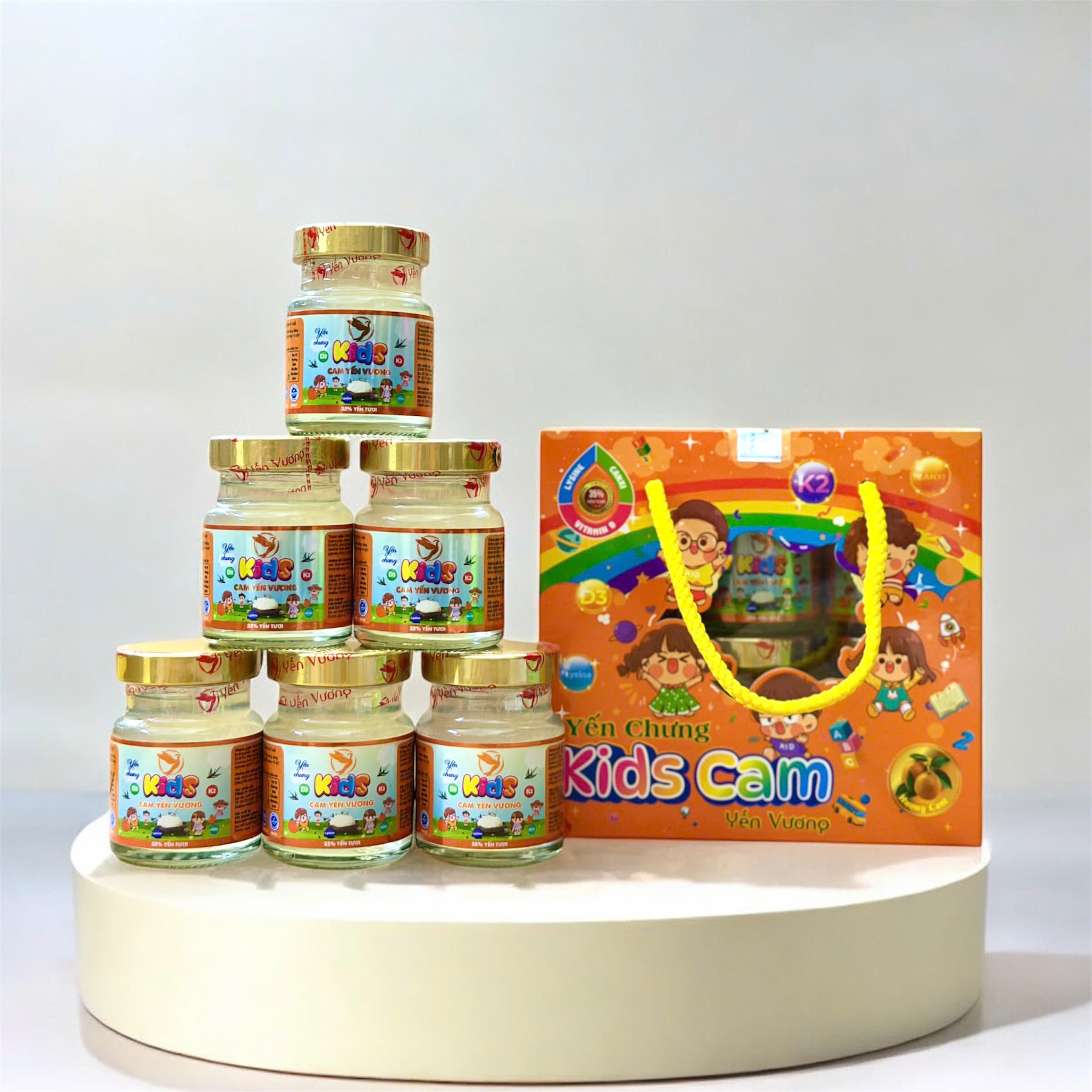 Lốc 6 hũ yến Vương 70ml Kids Cam